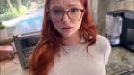 Naomi Hughes blowjob – Redhead stepsister loves cum in her mouth