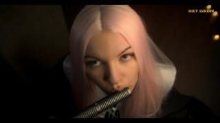 Ear licking asmr – Blonde sucking on your ears